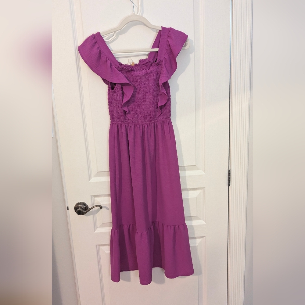 Monteau Dress in Vibrant Purple